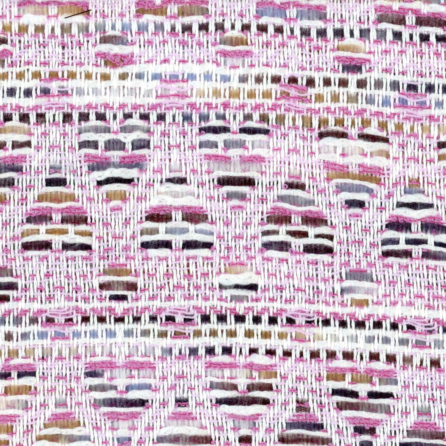 Shades of Pink Purple and White Heart Loop Tweed - Linton Tweeds (US)