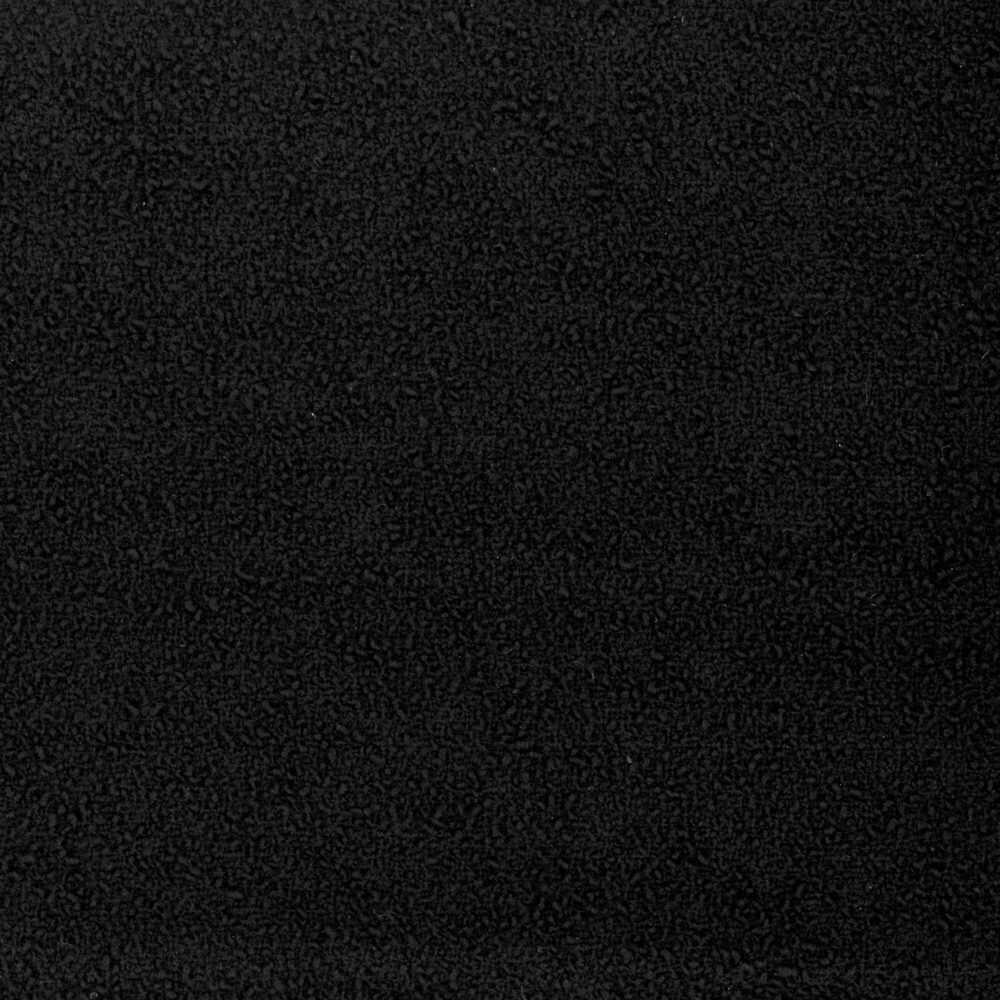 Black boucle 100% wool piece dyed tweed.