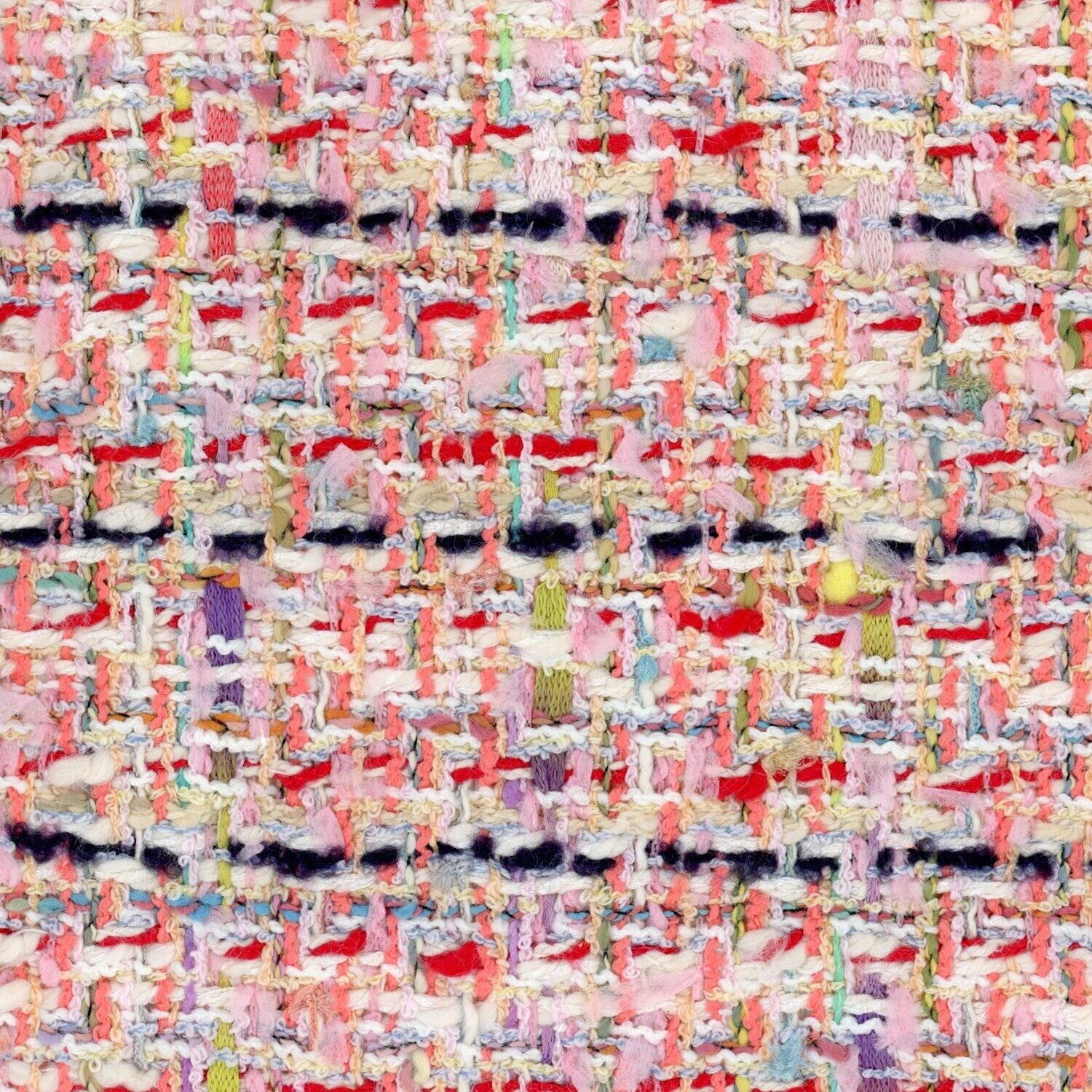 Light Pink Red and Multi Textured Tweed - Linton Tweeds (US)