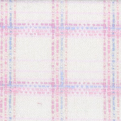 A pale pink check with darker pink and lavender stripes.