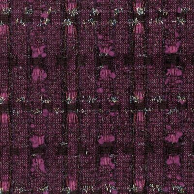 Dark purple, black and metallic textured tweed.