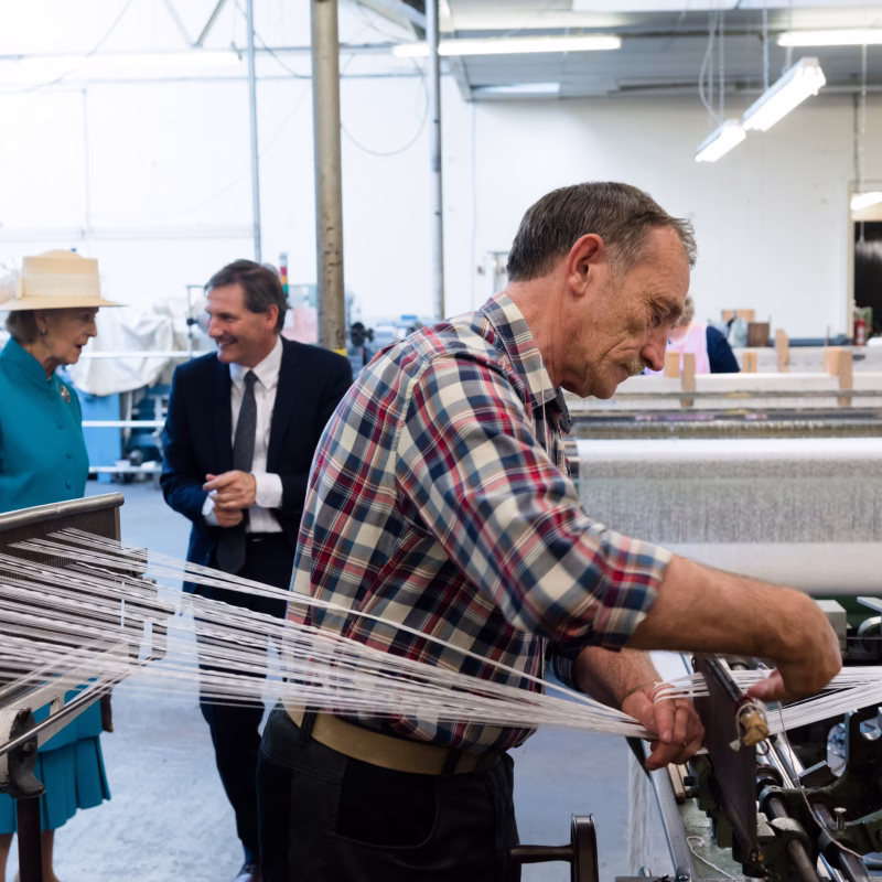 Princess Alexandra Visits the mill
