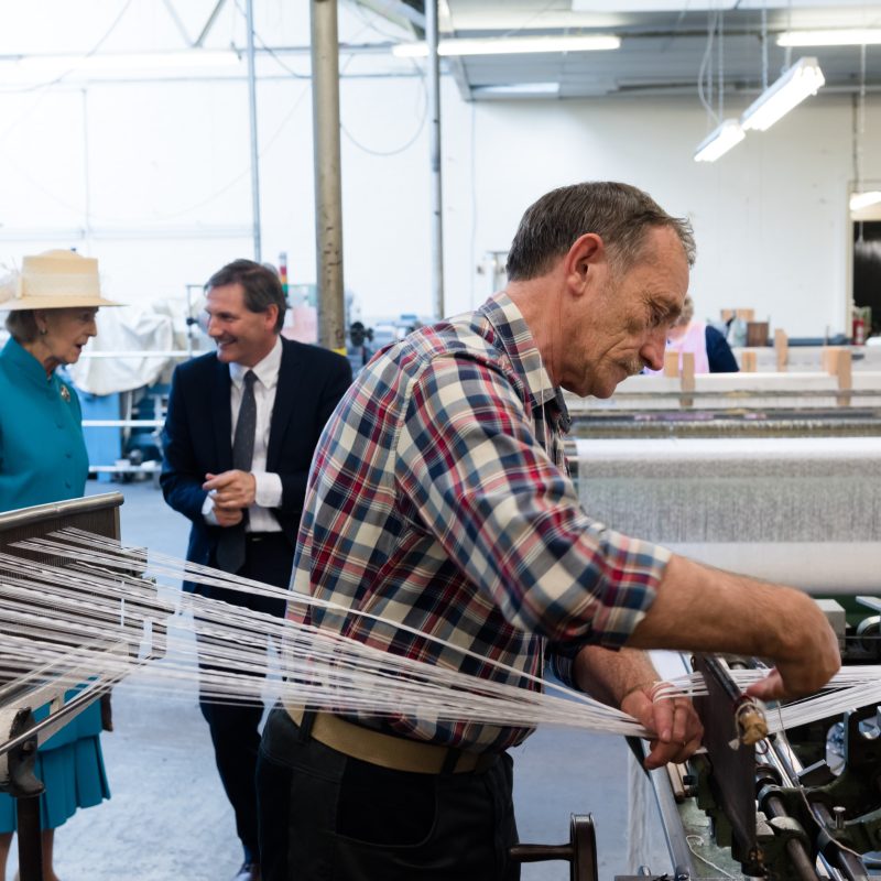 Princess Alexandra Visits the mill
