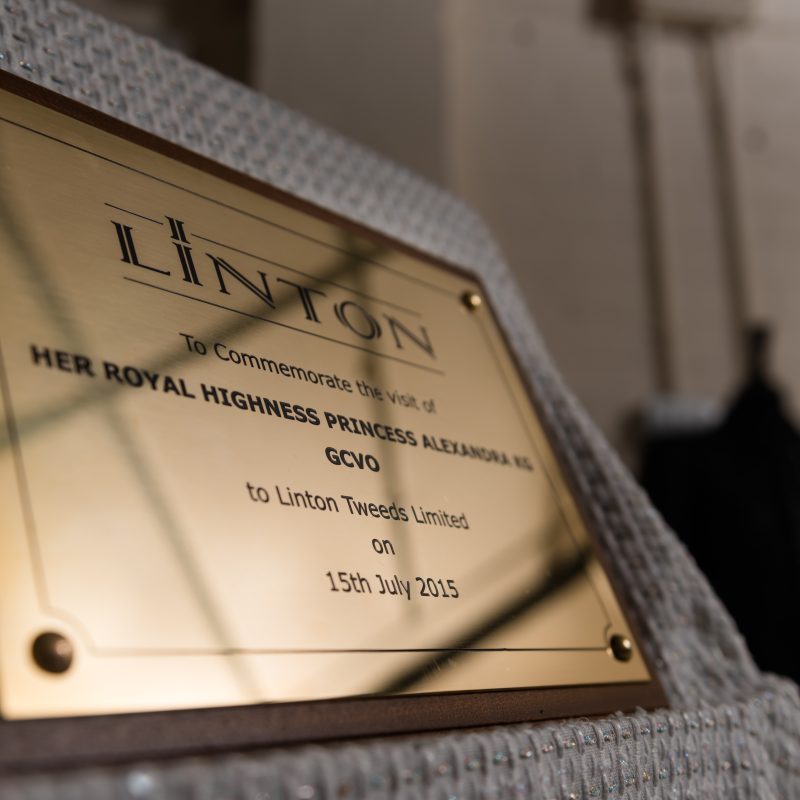 Plaque from when Princess Alexandra visited
